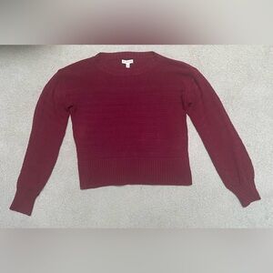 Tucker + Tate Rich Burgundy Crew Neck Sweater